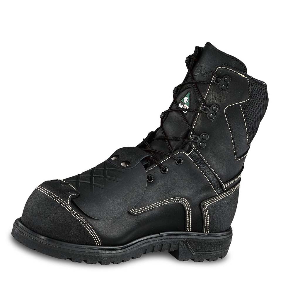 Red Wing Brnr XP 8-inch Waterproof, Metguard, CSA Men's Safety Boots Black | ZA 311FDN